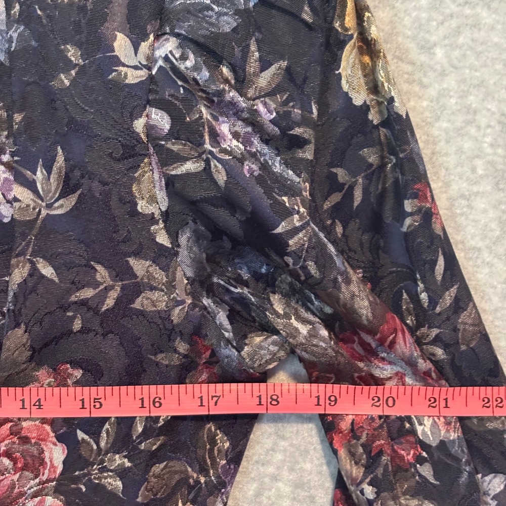 Vintage 80s Nah Nah Collections Women's 7/8 Floral Tapestry Jacket Bridgerton - Picture 9 of 12